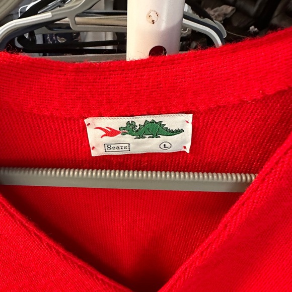 Lacoste Bright Red Knit sweater - Picture 2 of 4